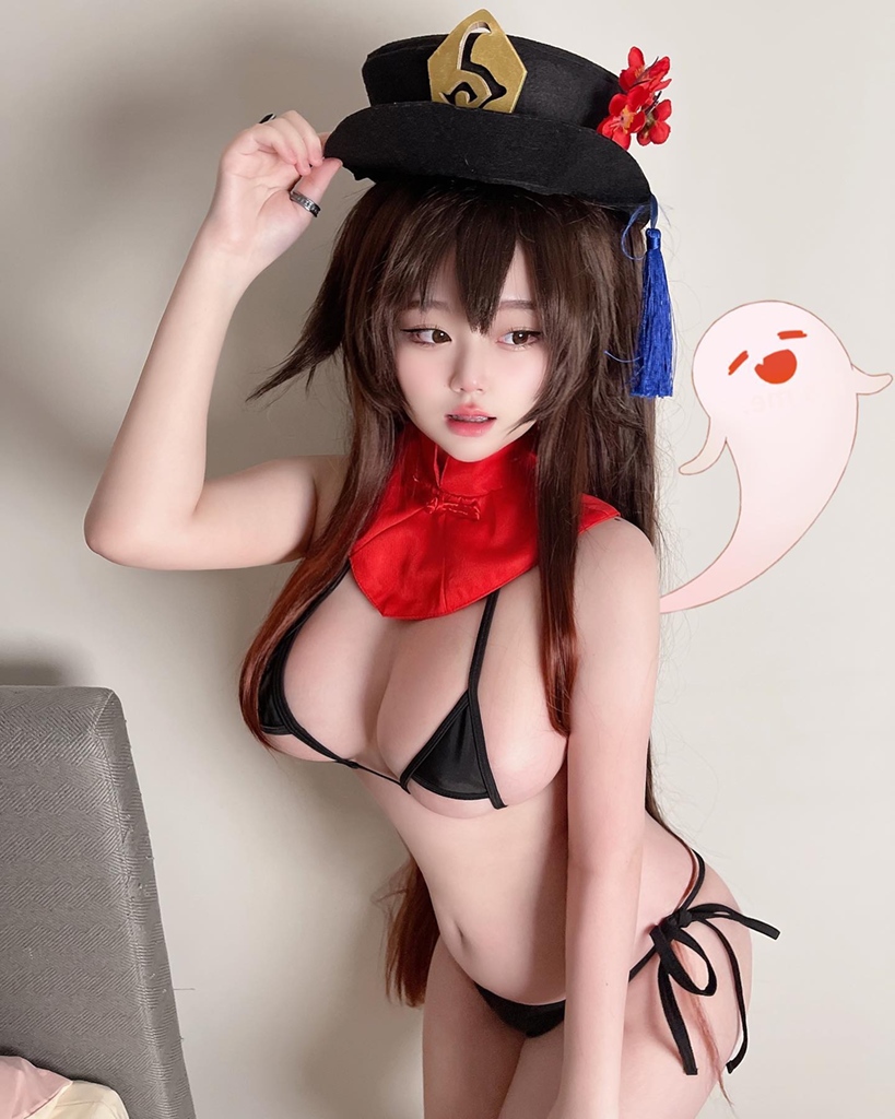Saizneko - Hu Tao Bikini - Mitaku photo 1-2