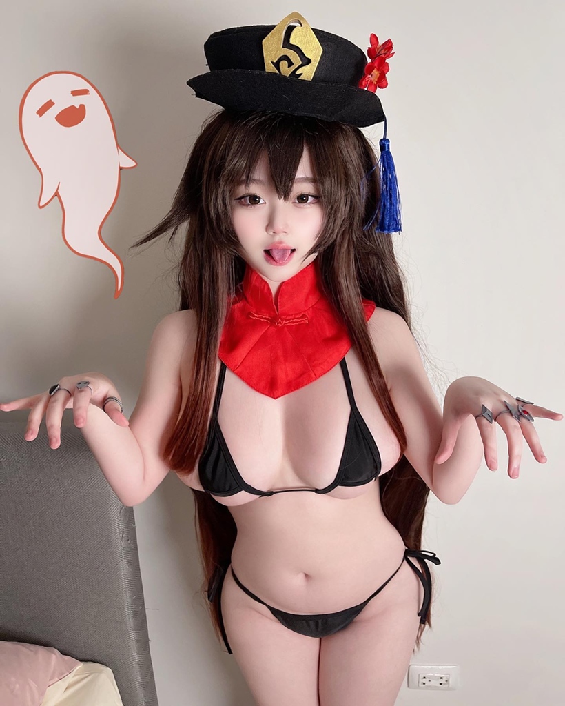 Saizneko - Hu Tao Bikini - Mitaku photo 1-3