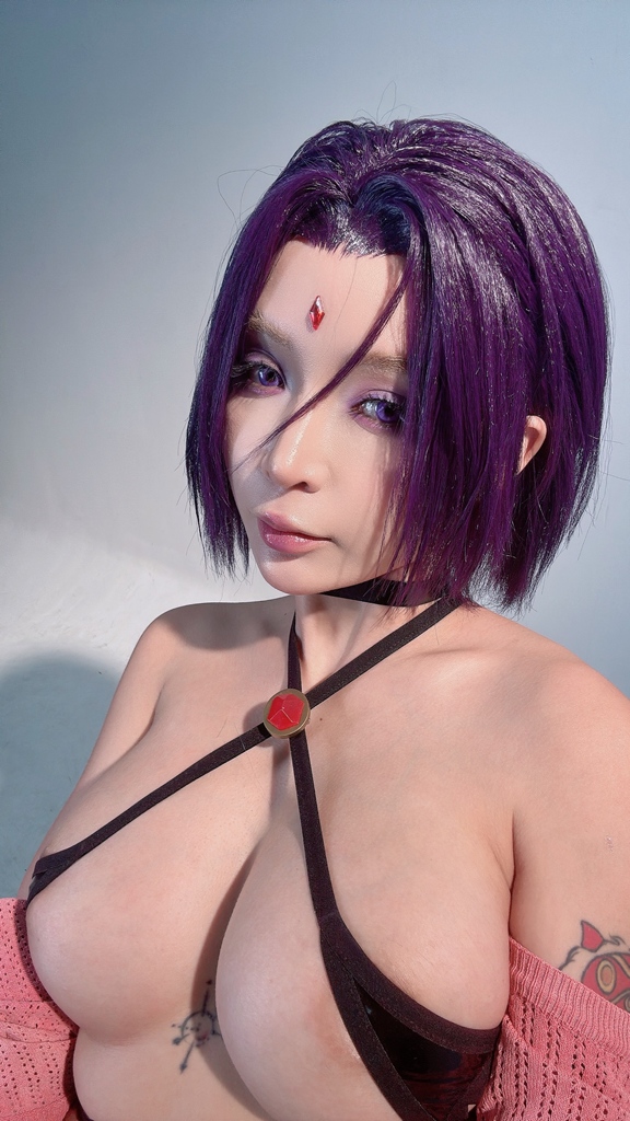 Umeko J - Raven Latex Lingerie Set 2 - Mitaku photo 6-8
