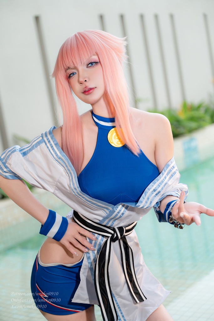 Umeko J - Manon Swimsuit (Street Fighter) - Mitaku photo 1-5