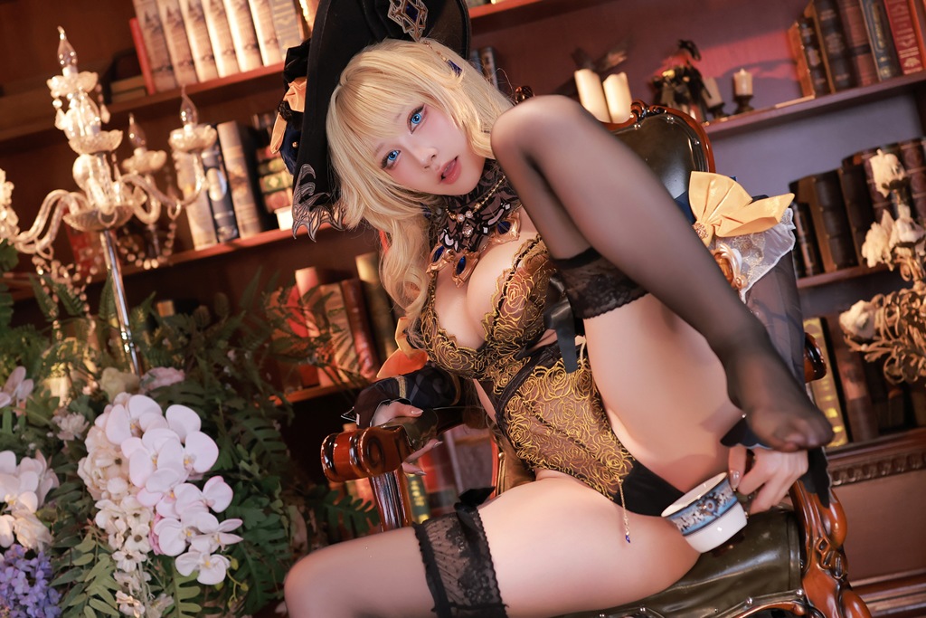 Aqua 水淼 - Navia (Genshin Impact) - Mitaku photo 3-4