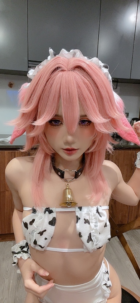 PoppaChan - Yae Miko Cow - Mitaku photo 3-4