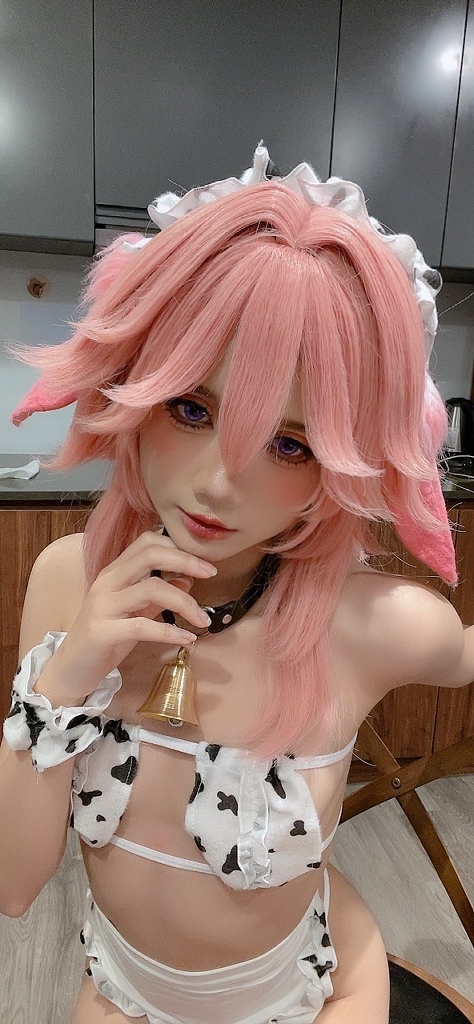 PoppaChan - Yae Miko Cow - Mitaku photo 3-5