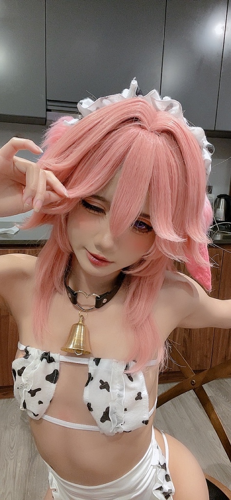 PoppaChan - Yae Miko Cow - Mitaku photo 3-6