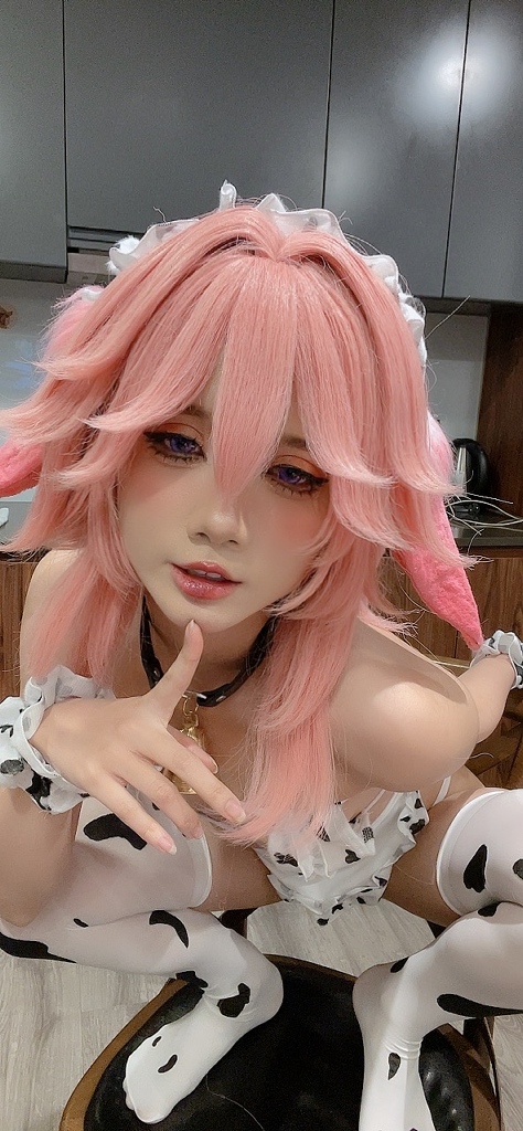 PoppaChan - Yae Miko Cow - Mitaku photo 4-8