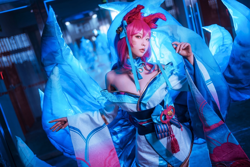 Shimizu Yuno 清水由乃 - Spirit Blossom Ahri - Mitaku photo 1-0