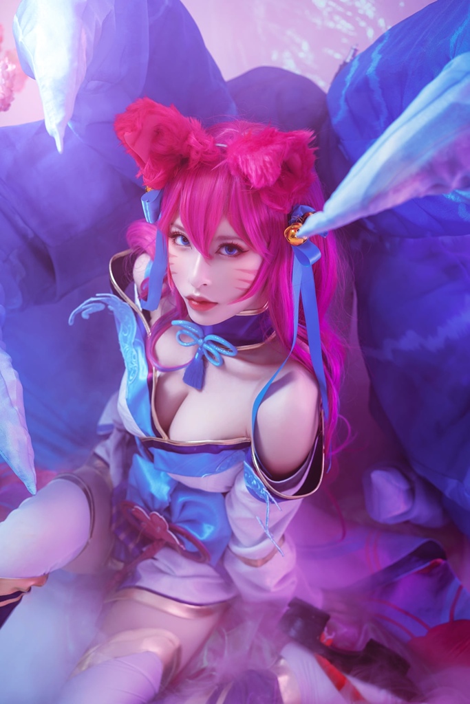 Shimizu Yuno 清水由乃 - Spirit Blossom Ahri - Mitaku photo 1-11