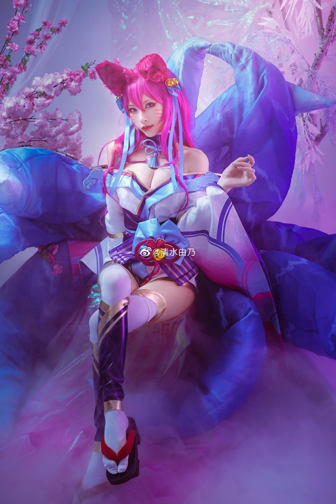 Shimizu Yuno 清水由乃 - Spirit Blossom Ahri - Mitaku photo 1-15