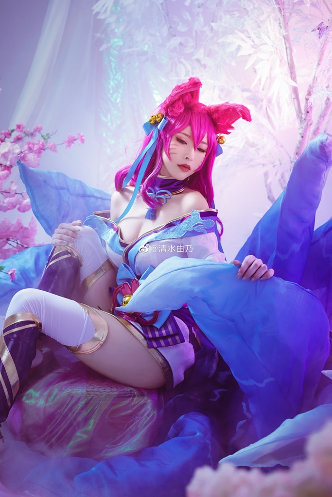 Shimizu Yuno 清水由乃 - Spirit Blossom Ahri - Mitaku photo 1-16