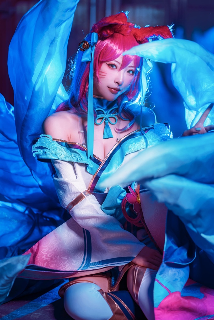 Shimizu Yuno 清水由乃 - Spirit Blossom Ahri - Mitaku photo 1-3