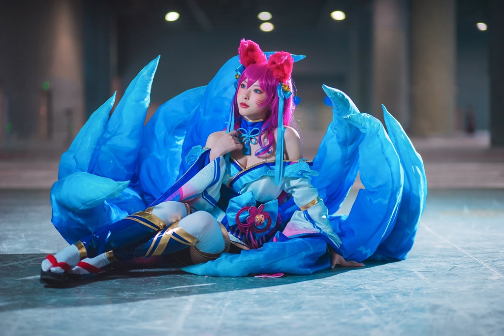 Shimizu Yuno 清水由乃 - Spirit Blossom Ahri - Mitaku photo 1-6