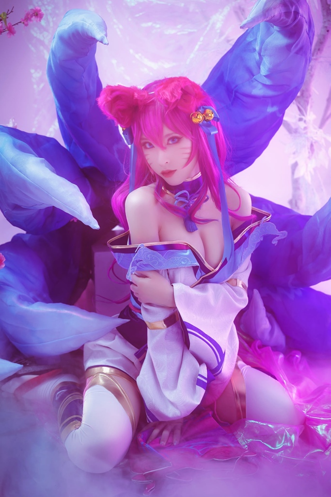 Shimizu Yuno 清水由乃 - Spirit Blossom Ahri - Mitaku photo 1-8