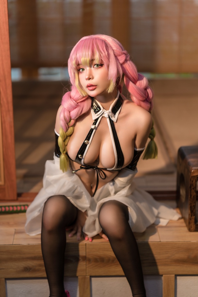 Umeko J - Mitsuri Kanroji Lingerie - Mitaku photo 1-3