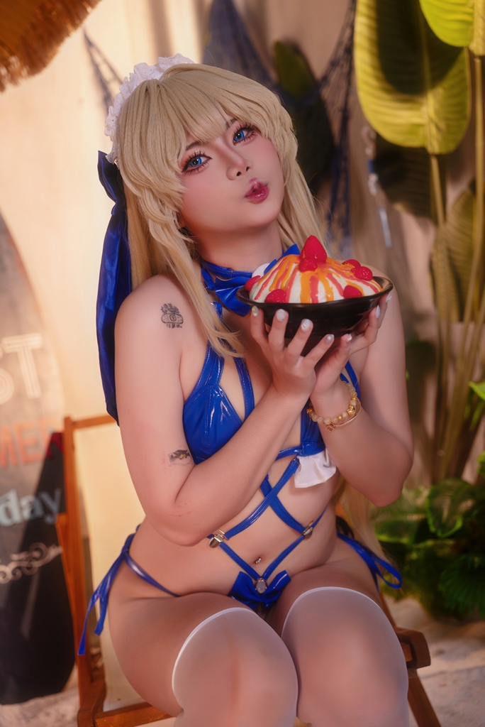 Miinmeow - Asuma Toki Swimsuit - Mitaku photo 1-5