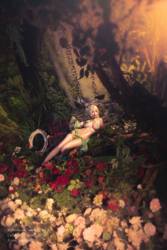 Umeko J - Frieren in Nahida Outfit - Mitaku photo 2-18