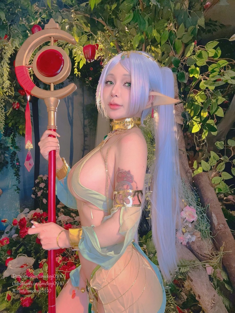 Umeko J - Frieren in Nahida Outfit - Mitaku photo 4-9