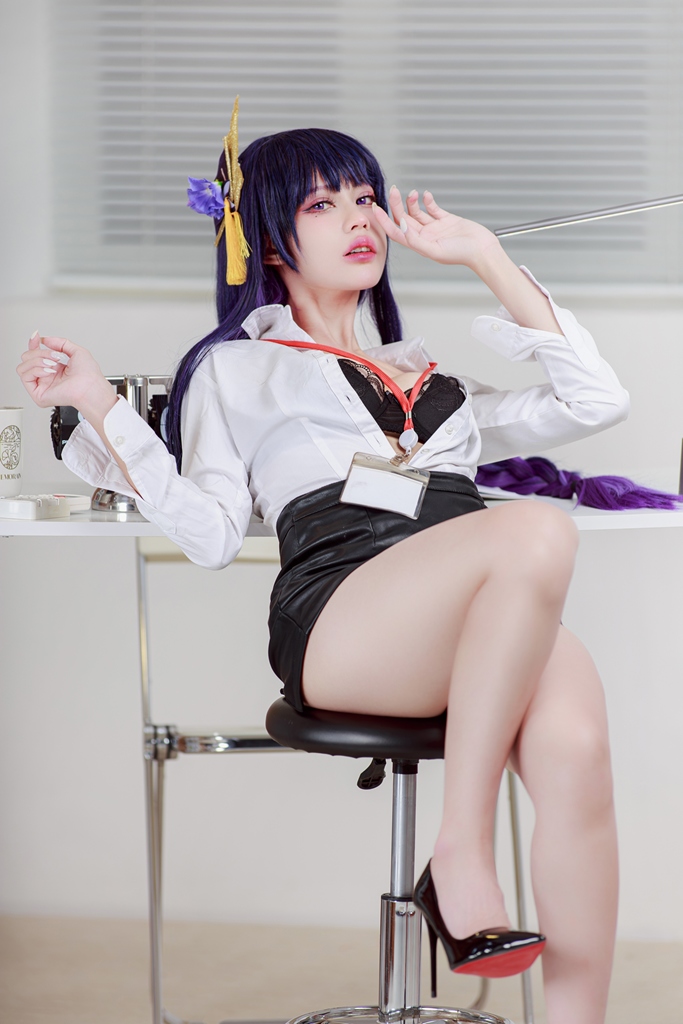 PingPing - Raiden Shogun Office Lady - Mitaku photo 1-4