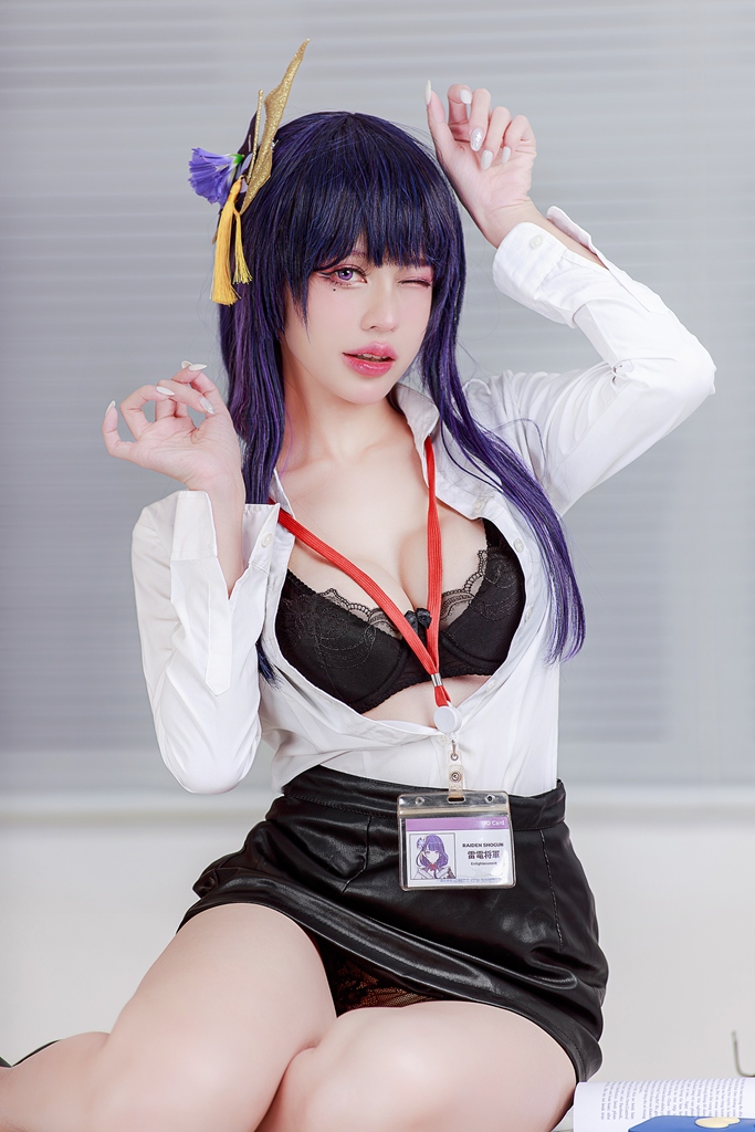 PingPing - Raiden Shogun Office Lady - Mitaku photo 1-5