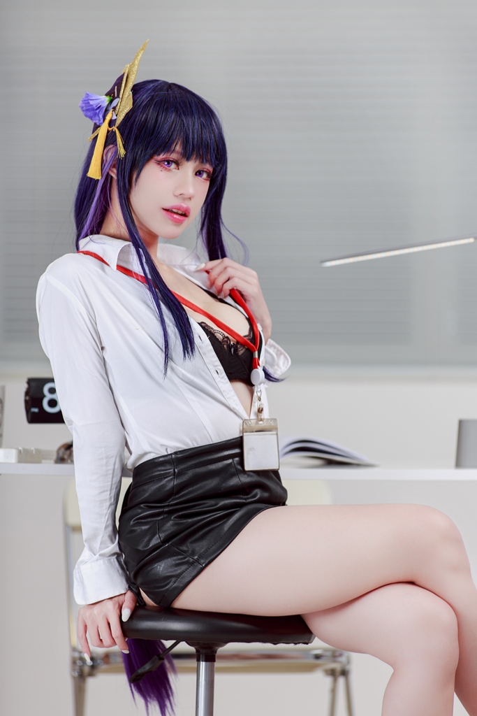 PingPing - Raiden Shogun Office Lady - Mitaku photo 1-6