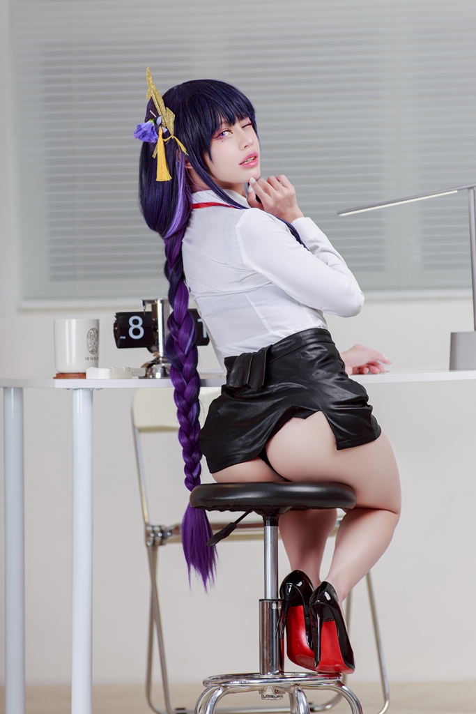 PingPing - Raiden Shogun Office Lady - Mitaku photo 1-8