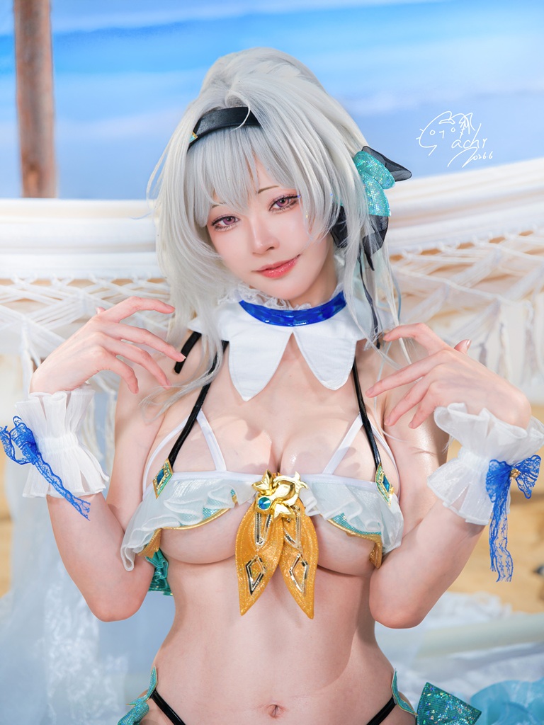 Machi 馬吉 - Firefly Swimsuit (Honkai: Star Rail) - Mitaku photo 1-2